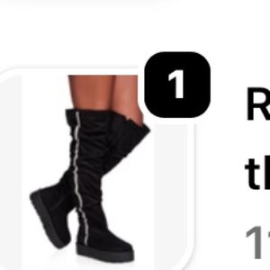 Black Knee-High Boots